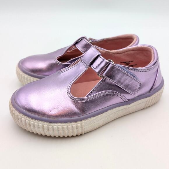 Tucker + Tate Tabitha Mary Jane Flat Girls Metallic Purple Size US10M EU27 - Picture 1 of 11
